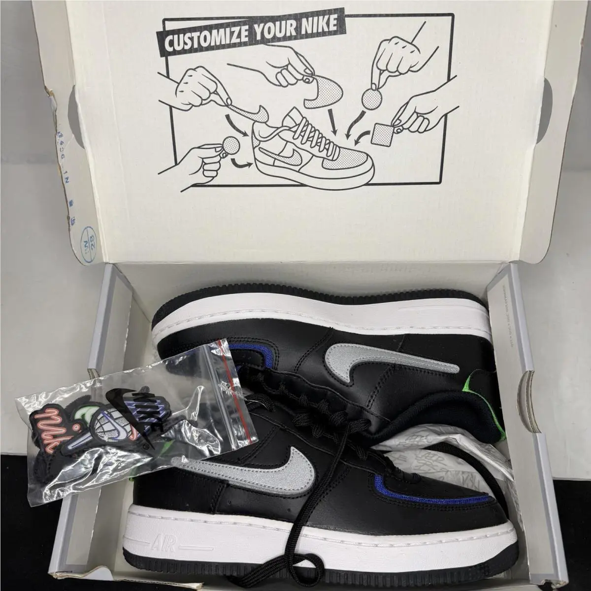 Nike shoes - Nike Air Force 1 - Air Force - Black 6