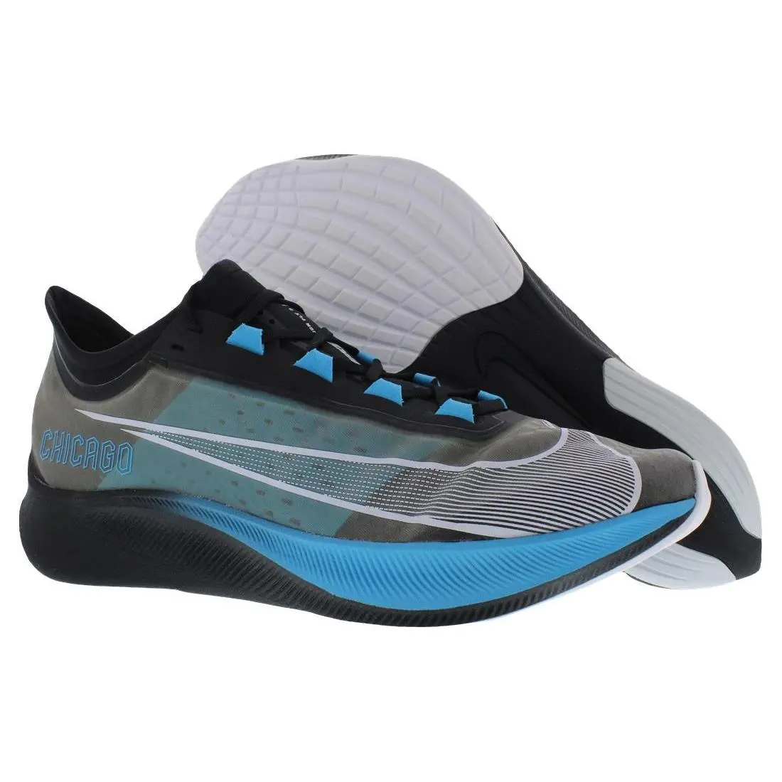 Nike Zoom Fly 3 Mens Shoes Size 10.5 Color: Black/white/light Current Blue