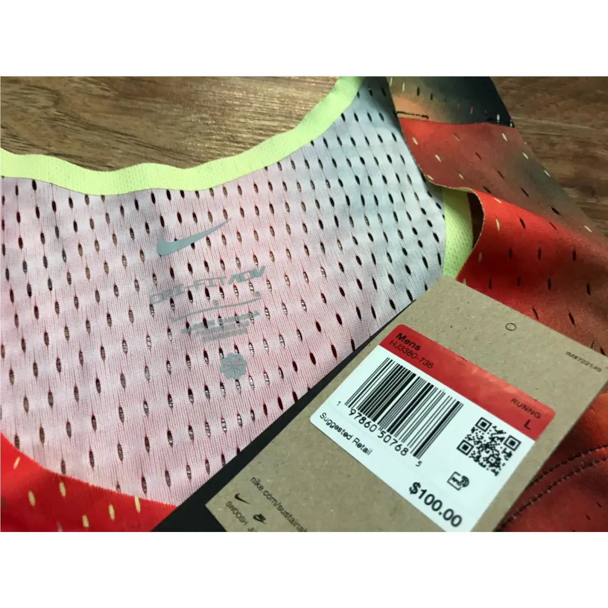 Nike clothing - Nike Dri-Fit - Light Lemon Twist/Light Crimson/Black/Black 10