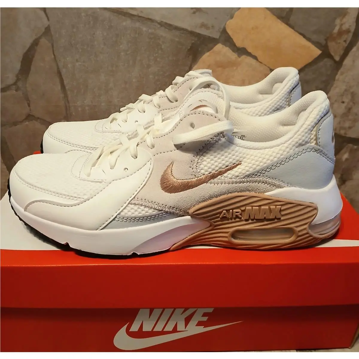 Nike Air Max Excee Womens Size 8 Summit White Particle Pink Shoes CD5432-141