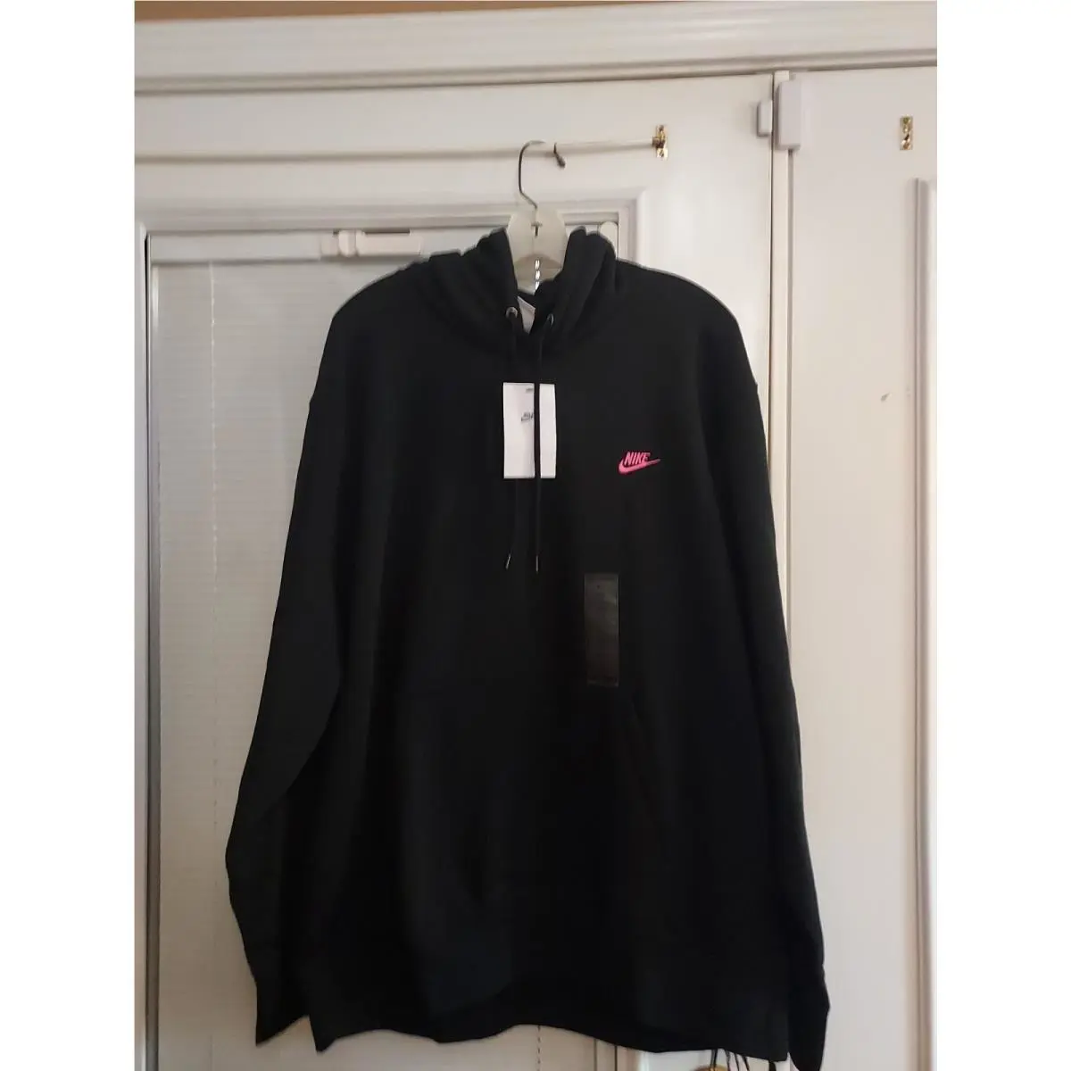 Nike Size Xxl Black Pink Sportswear Club Hoodie