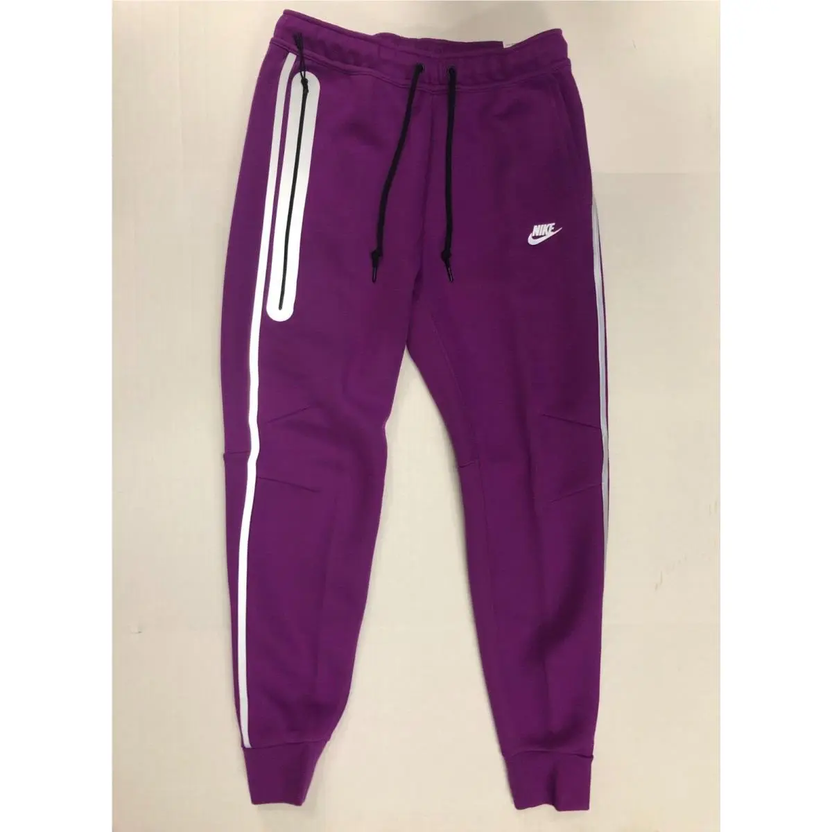 Nike Tech Fleece Reflective Joggers Bold Berry Black FZ0762-505 Size XL