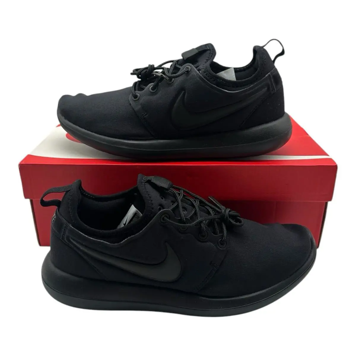 Nike Roshe Two GS Running Shoes Size Youth 6 Womens 7.5 Black Sneaker 844653-001 - Black