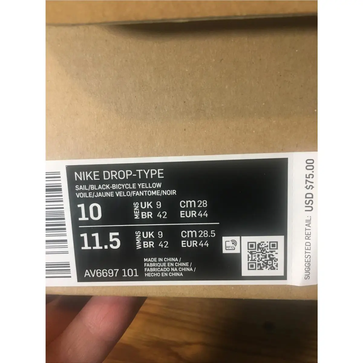 Nike shoes - Nike Drop-type - Av6697101 - Beige 4