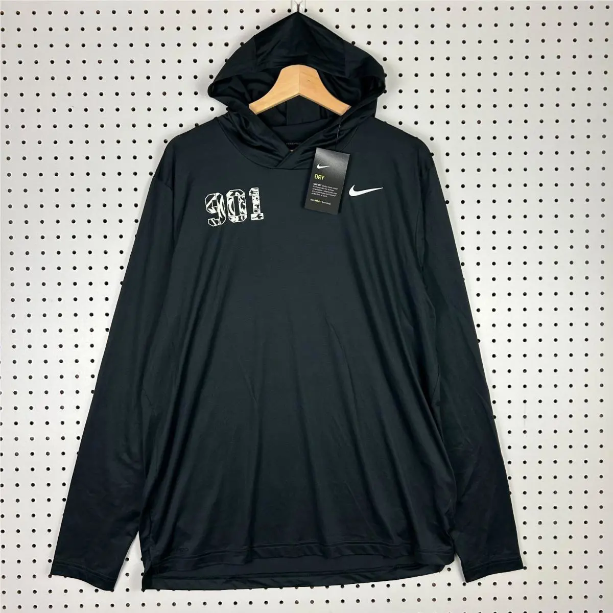 Nike 1 Cent Memphis Large Lightweight Hoodie PE Black 901 Penny Hardaway
