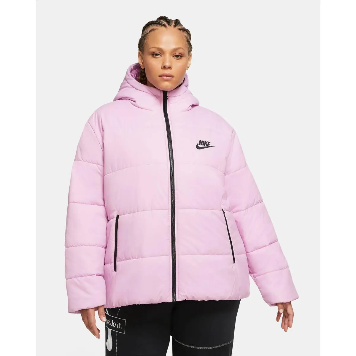 Nike Sportswear Synthetic-fill Jacket Beyond Pink Blk DA2046-680 Womens Size 1X