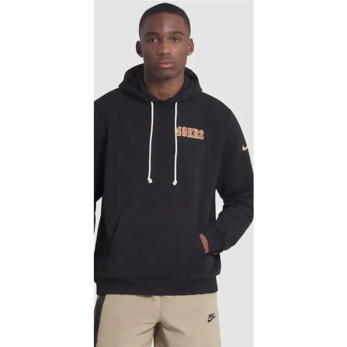San Francisco 49ers Official Sideline Nike Therma Fit Hoodie Mens Large