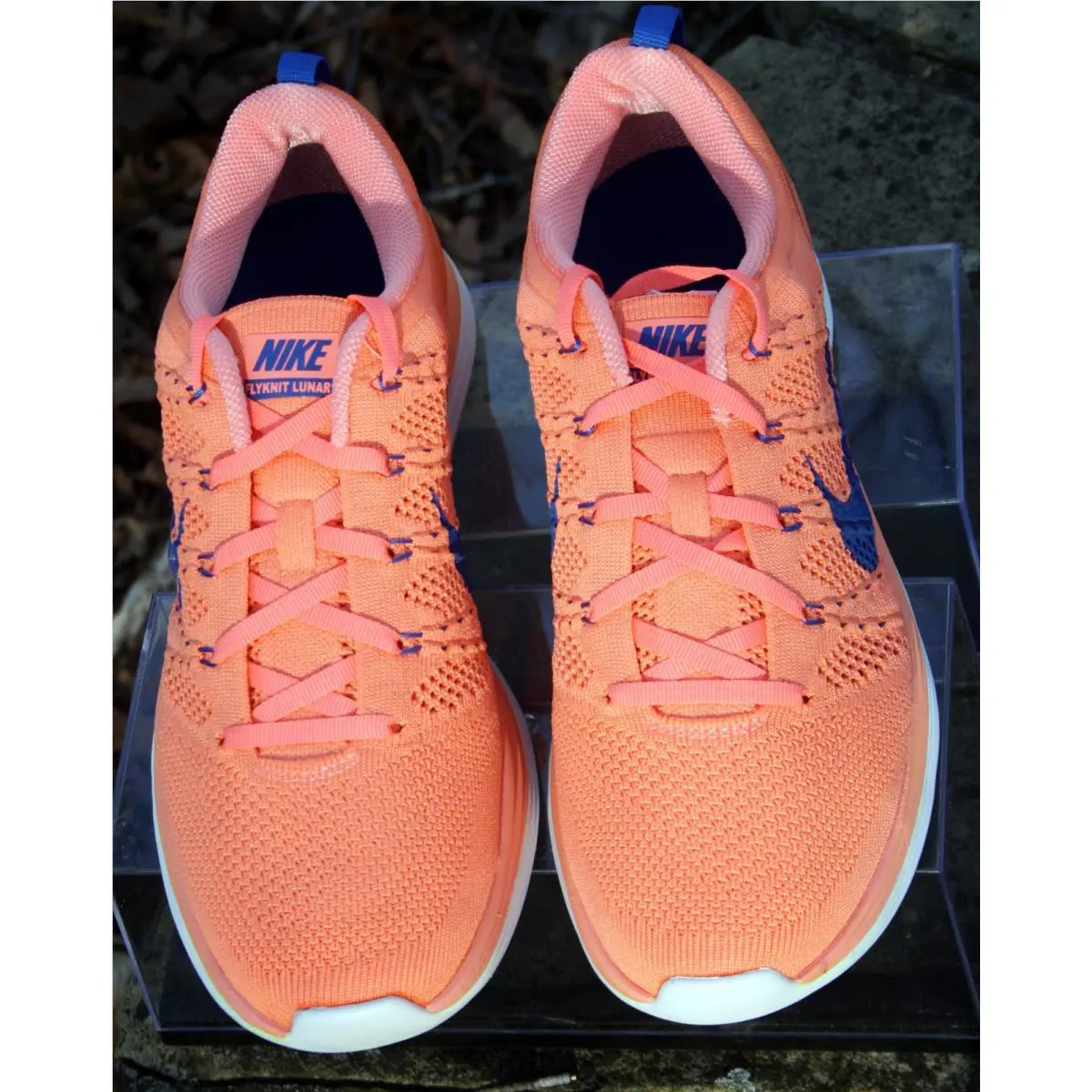 Nike shoes - Nike Flyknit Lunar1+ - Flyknit - 554888-641 - Atomic pink/game royal/white (UPC: 887225075200) 0