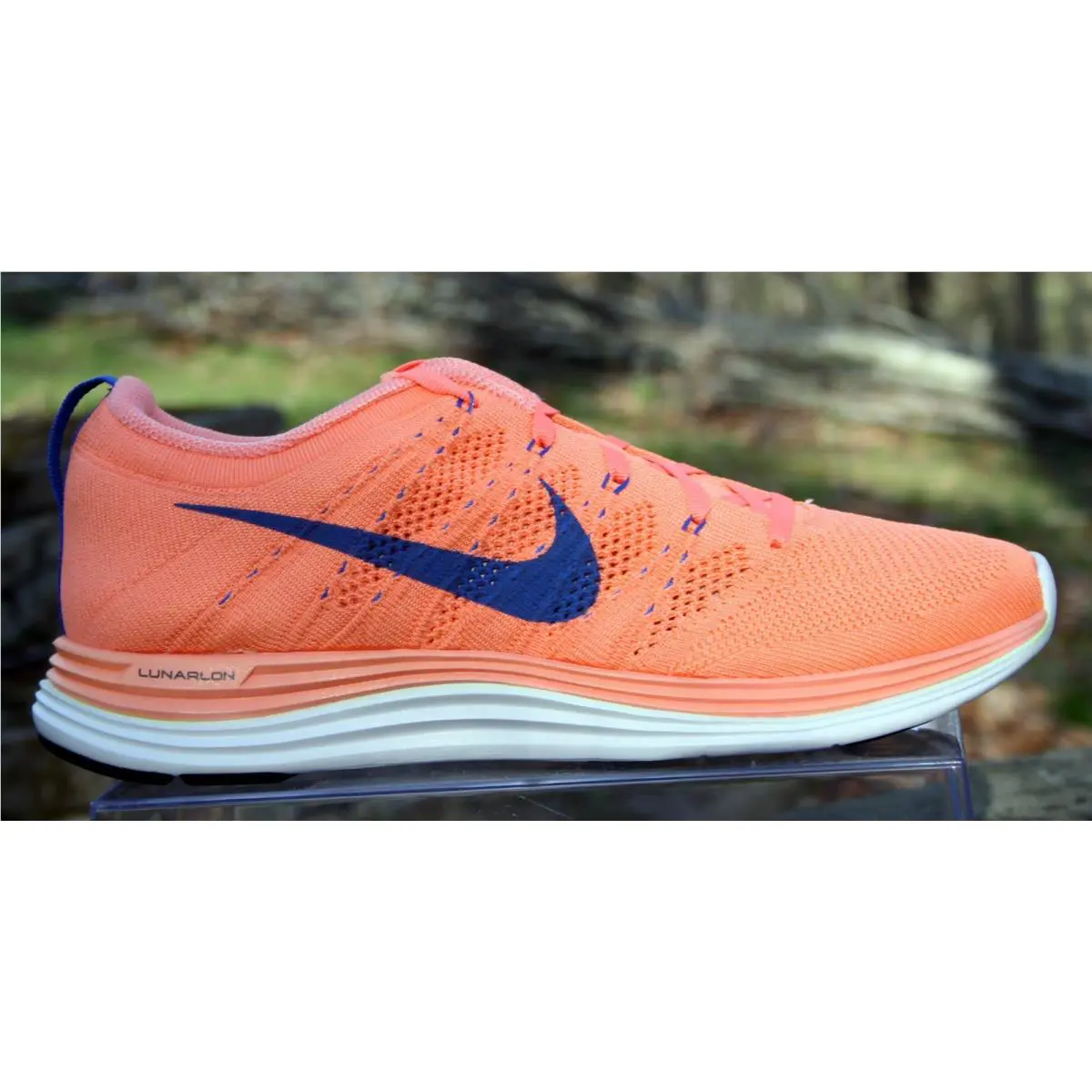 Nike shoes - Nike Flyknit Lunar1+ - Flyknit - 554888-641 - Atomic pink/game royal/white (UPC: 887225075200) 5