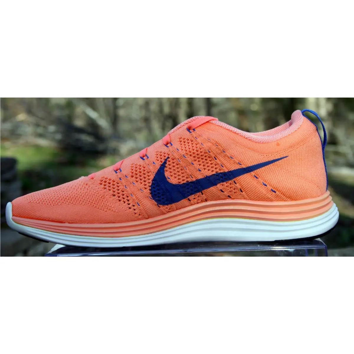 Nike shoes - Nike Flyknit Lunar1+ - Flyknit - 554888-641 - Atomic pink/game royal/white (UPC: 887225075200) 6