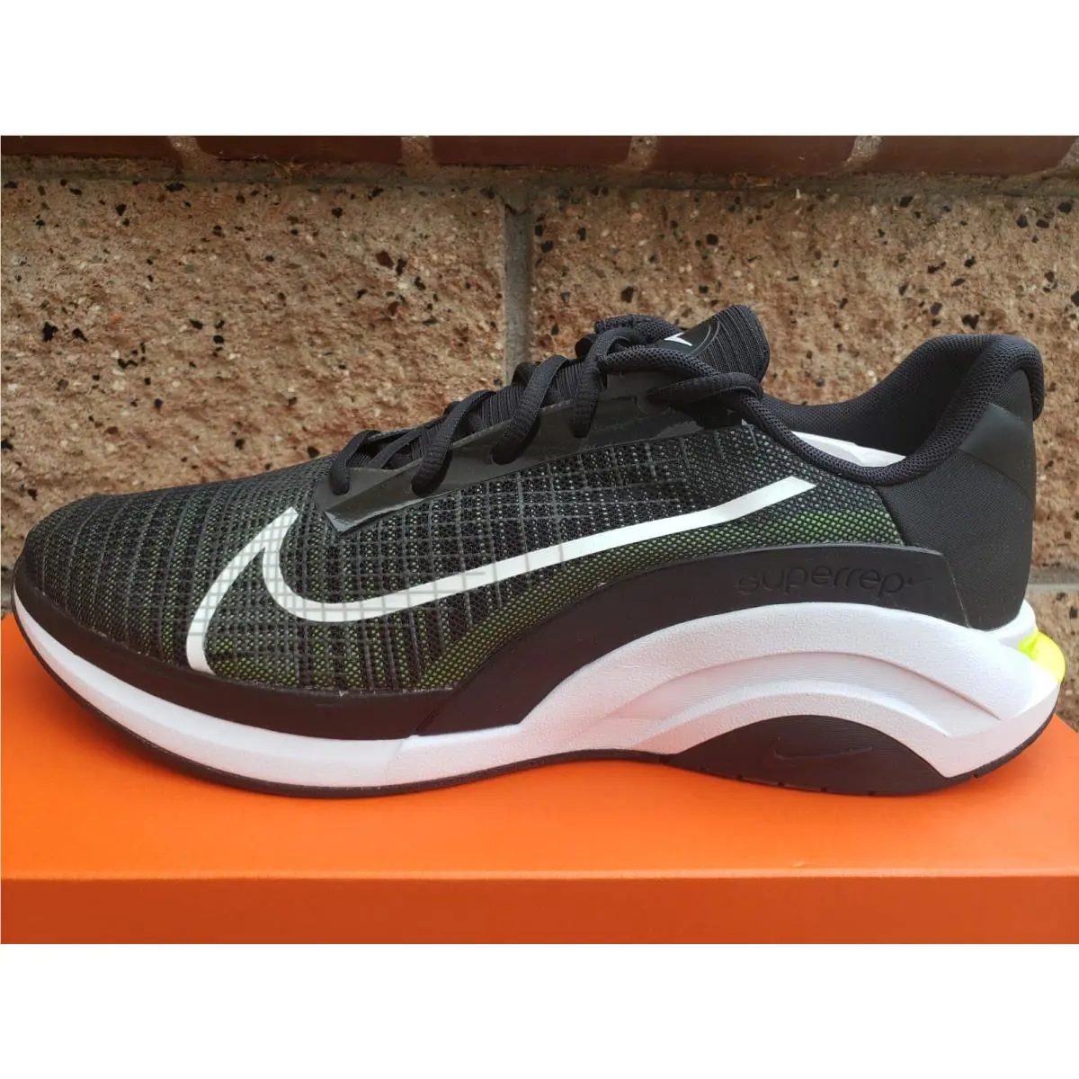 Nike Zoomx Superrep Surge Shoes Men`s Size 14 Black Volt White CU7627-017