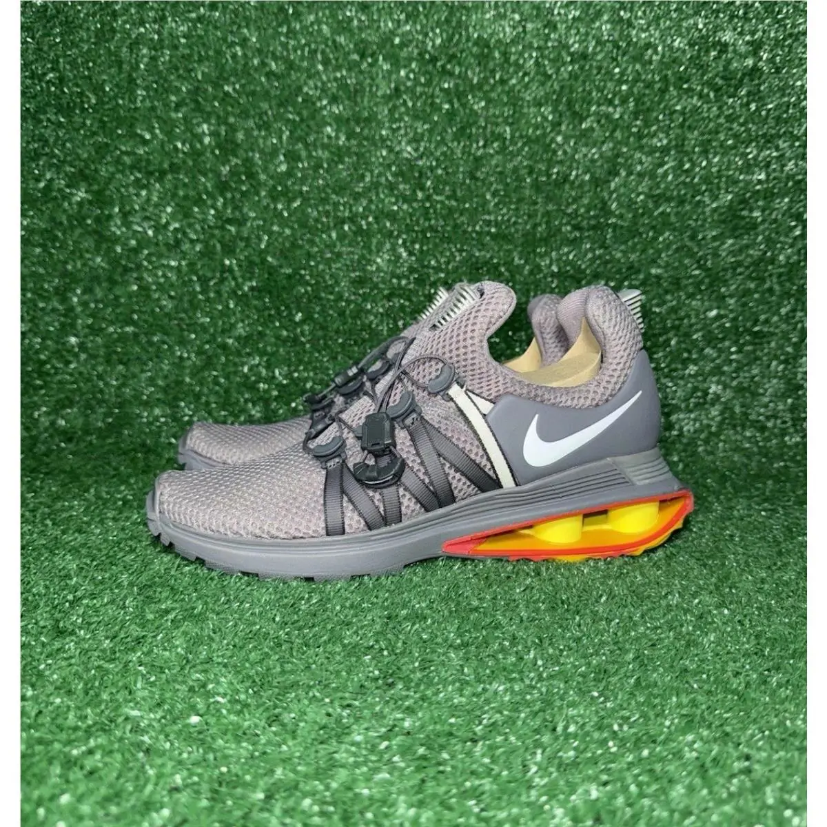 Nike shoes - Nike Shox - Shox - AQ8554700 - Gunsmoke Gray, Manufacturer: Metallic Gold/Metallic Gold 3