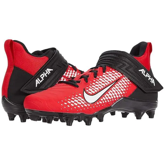 Nike Alpha Menace Varsity 2 University Red/white/black Men`s Cleated Shoes