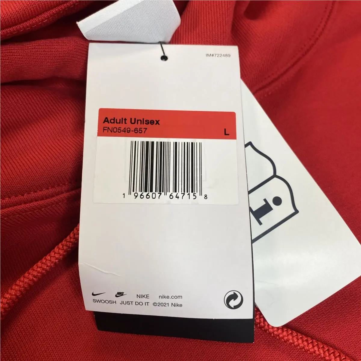 Nike clothing - FN0549-657 - FN0549-657 - Red (UPC: 0196607647158) 2