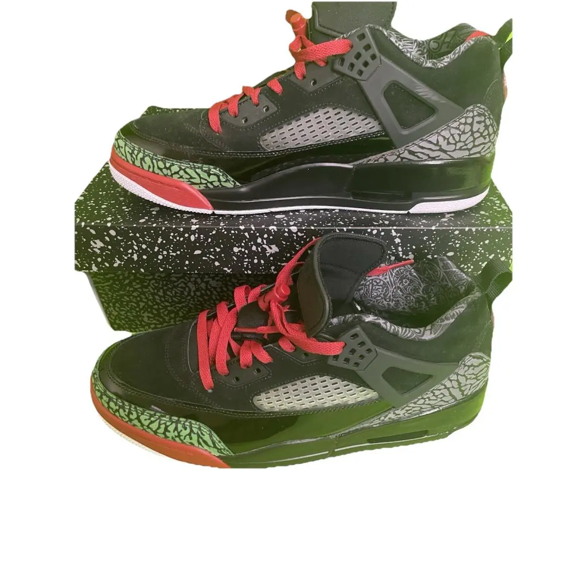 Nike shoes - Air Jordan Spizike - Air Spizike - Black/Varsity Red-Classic Green-White 0
