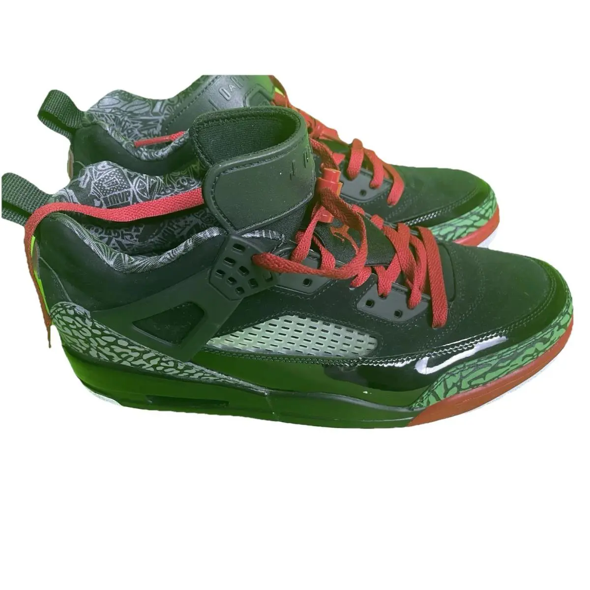 Nike shoes - Air Jordan Spizike - Air Spizike - Black/Varsity Red-Classic Green-White 4