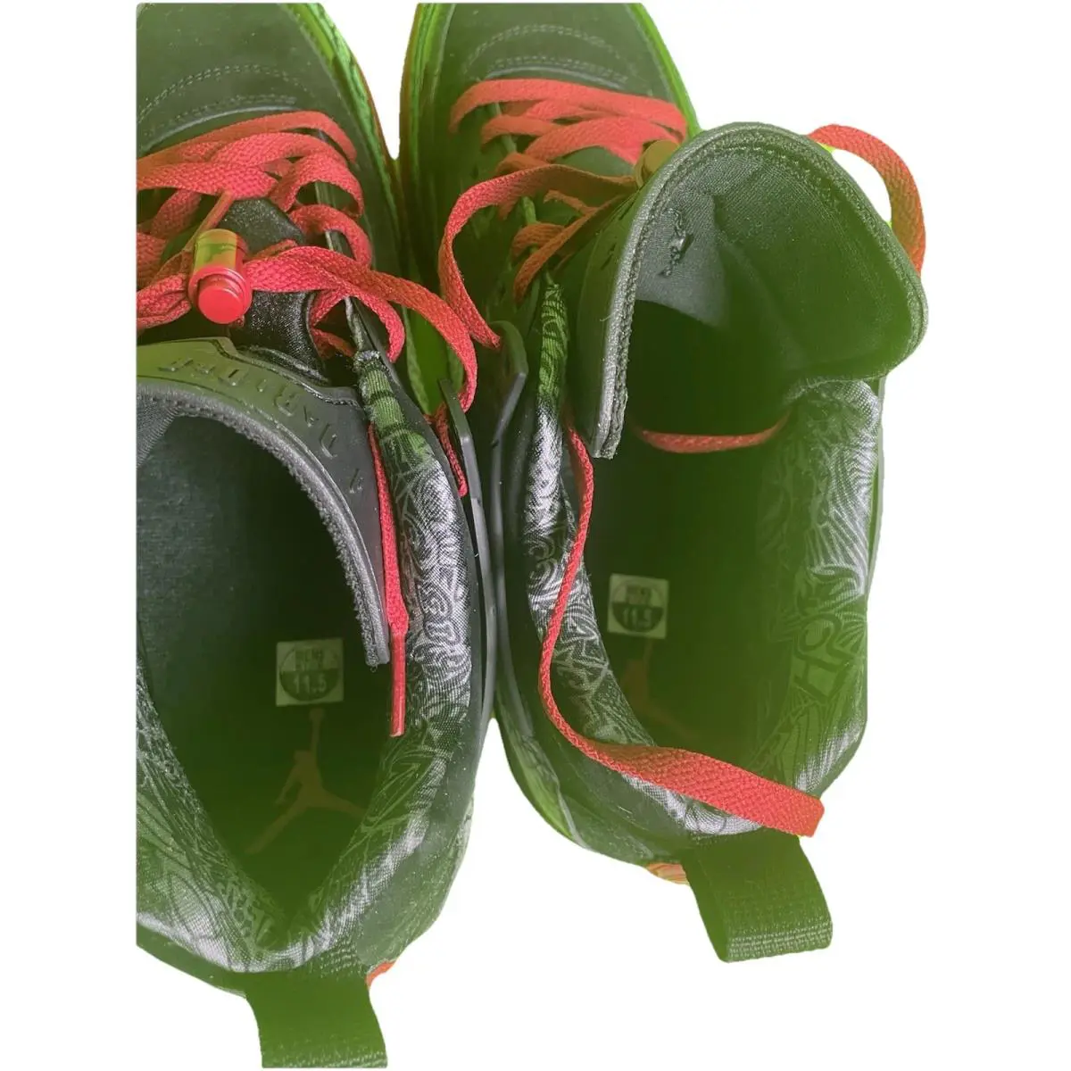 Nike shoes - Air Jordan Spizike - Air Spizike - Black/Varsity Red-Classic Green-White 7