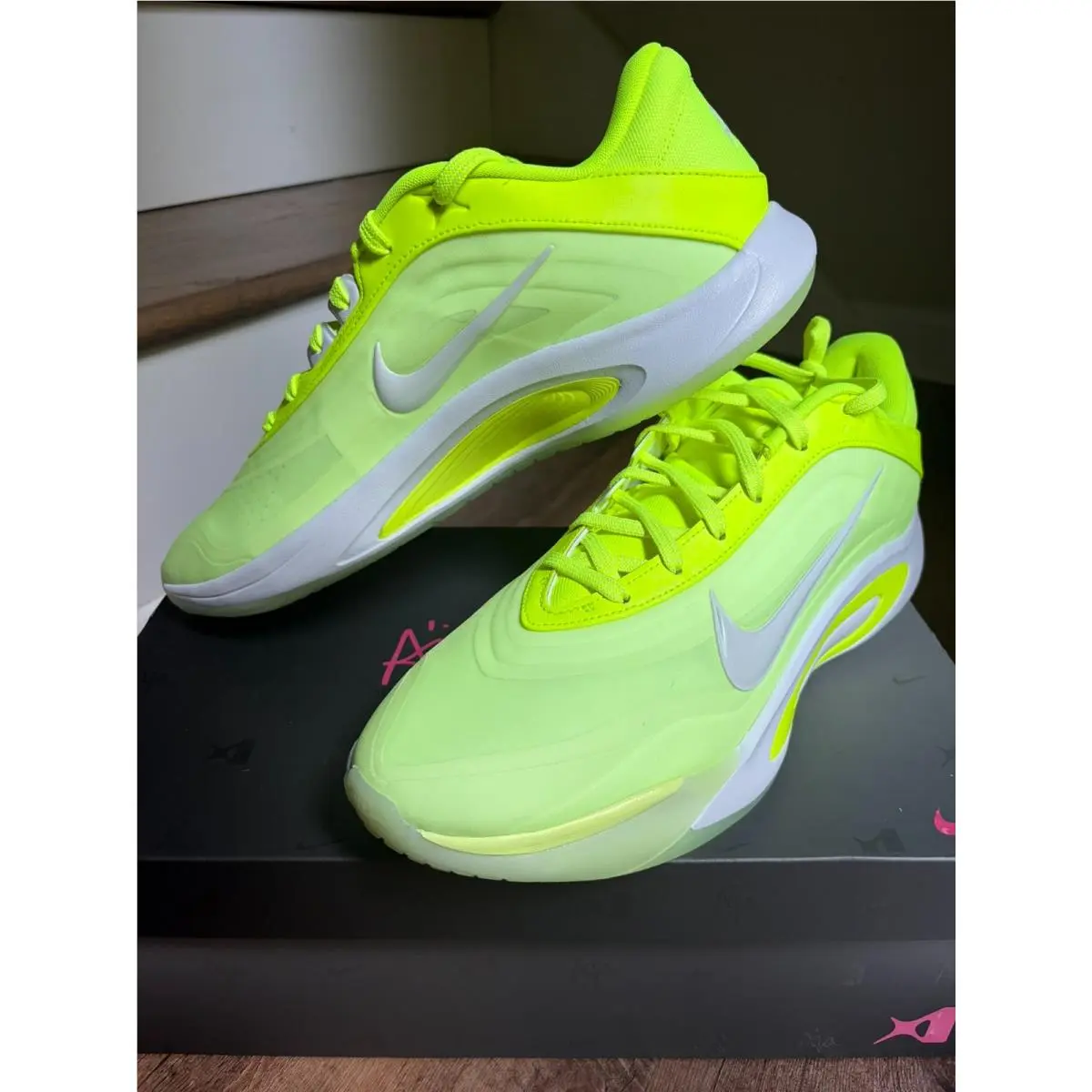 Nike A`ja Wilson A`one Unisex Basketball Shoes Lem Lime Green M 13/W 14.5