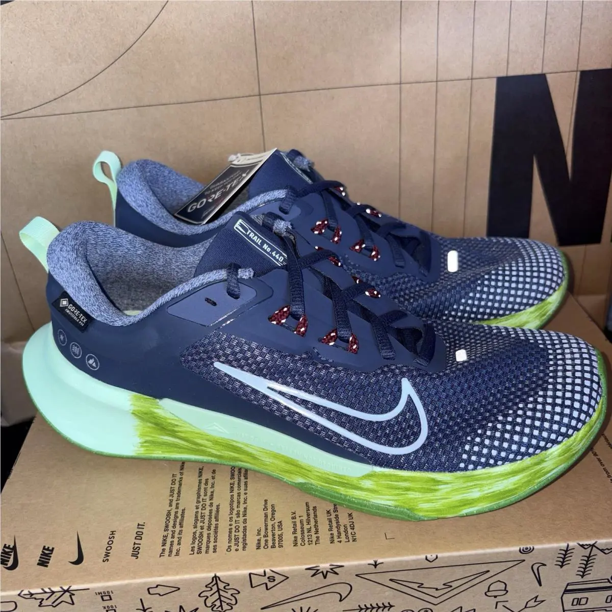 Nike Juniper Trail 2 Gtx Gore-tex Thunder Blue Women Size 9.5 Nby FB2065-403
