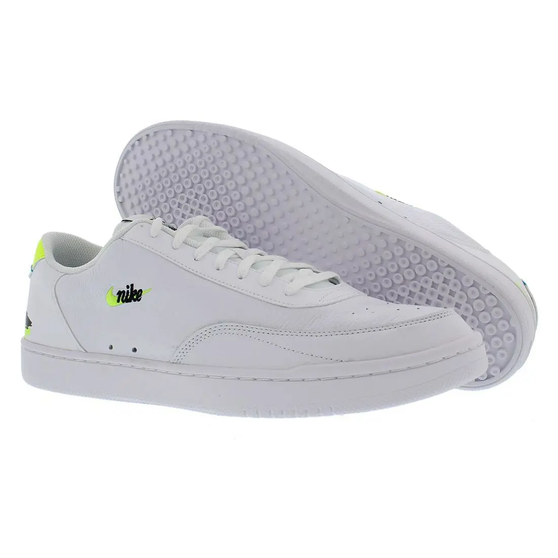 Nike Court Vintage Prem Mens Shoes Size 13 Color: White/volt/black - White, Main: White