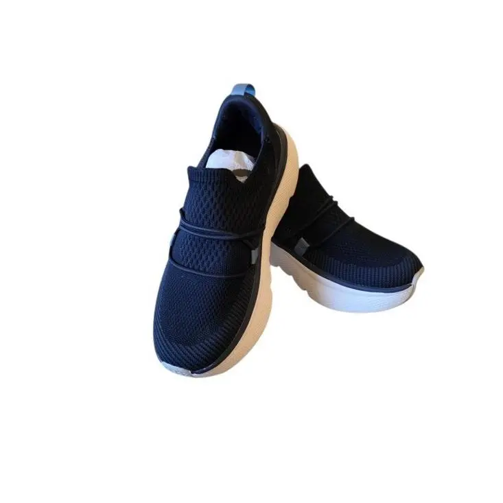 Nike Waco Revitalign Slip-on Knit Athletic Sneakers in Navy and White Women`s Sz 8.5W