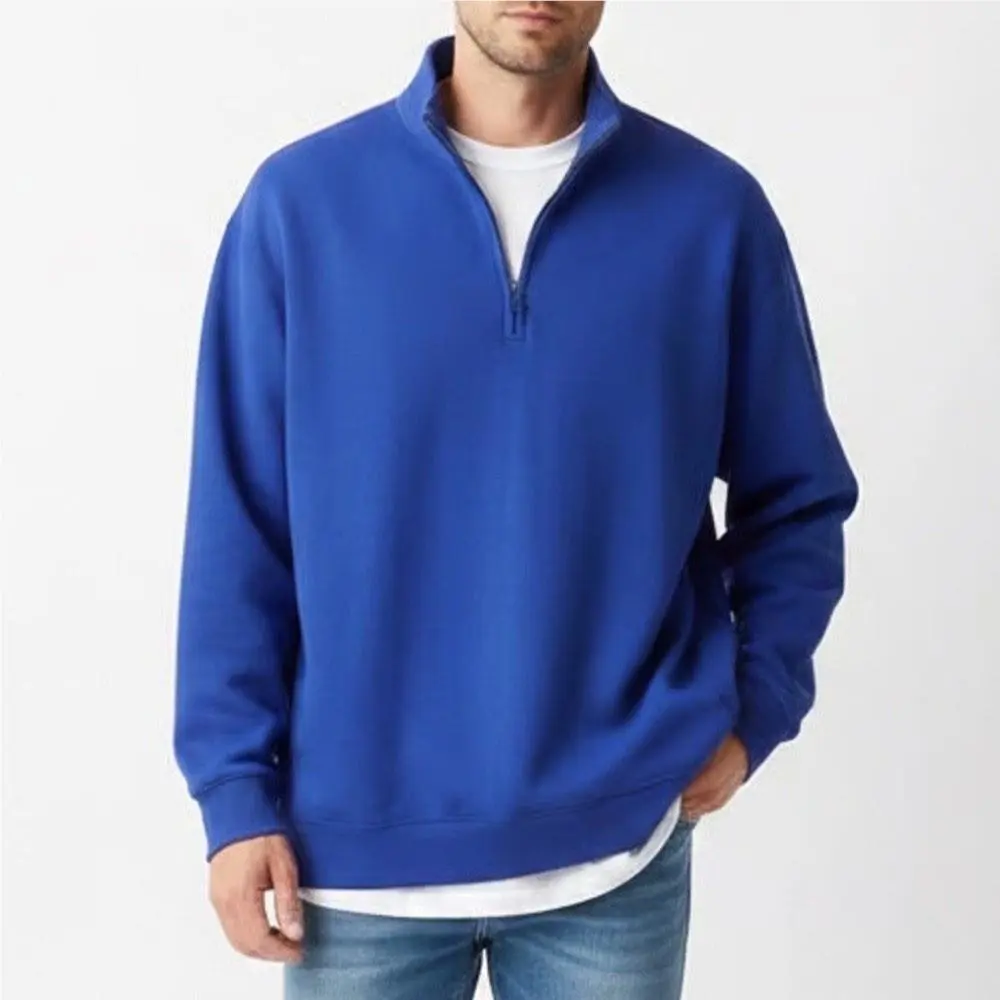 Nike Mens Dri-fit 24.7 Training Half-zip Sweatshirt Royal Blue L