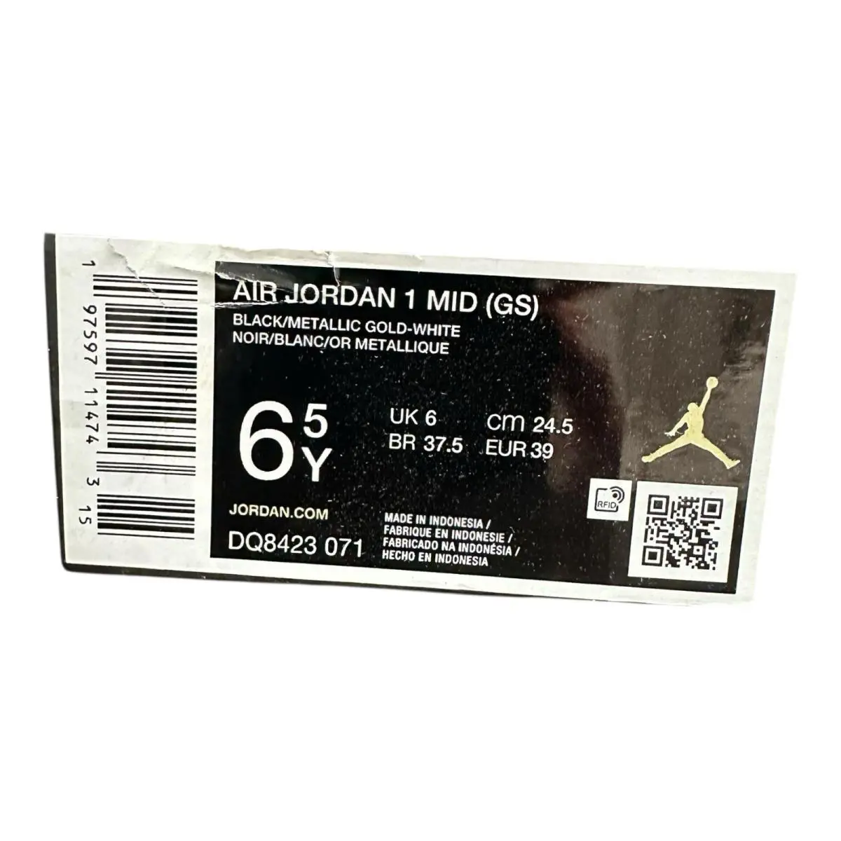Nike shoes - Air Jordan 1 Mid - Air Mid - Black 6
