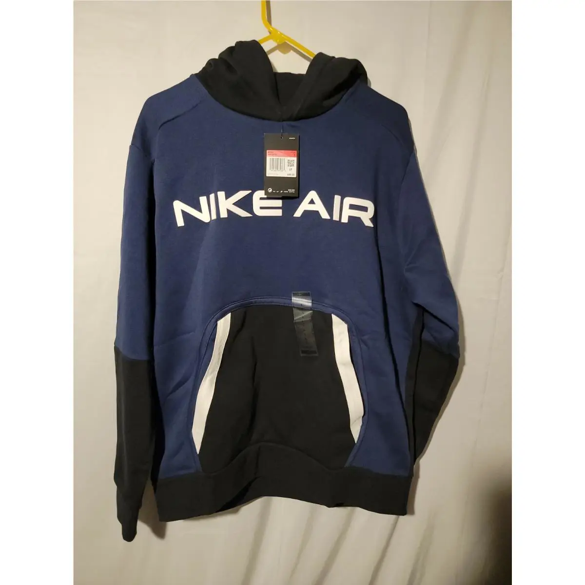 Men`s Nike Air Chest Hit Fleece Hoodie Pullover Size Large DA0212-410