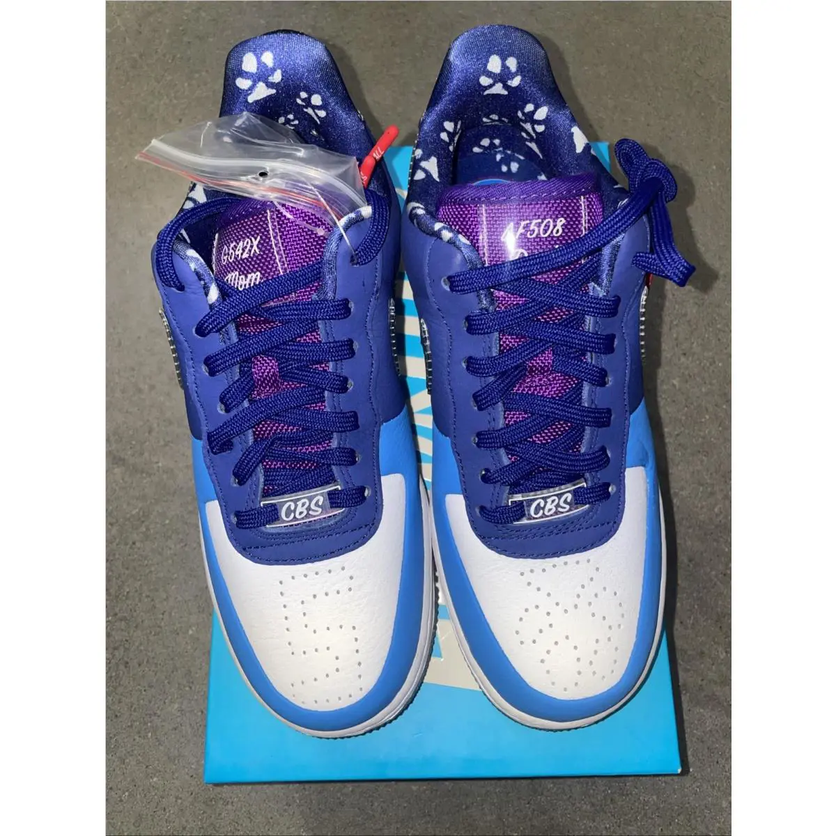 Nike Womens Air Force 1 Low Doernbecher Blue White BV7165 400 Size 6.5 DS