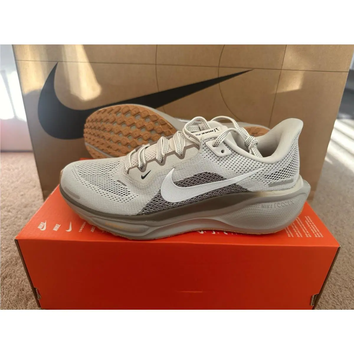 Nike Air Zoom Pegasus 41 Phantom Mink Brown Women`s 10/Men`s 8.5 FD2723-008
