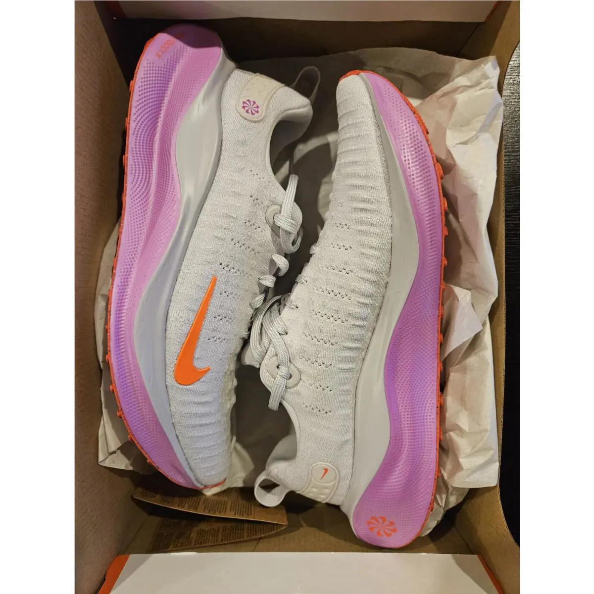 Nike shoes - Nike ReactX Infinity Run 4 - DH2665-011 - Vast Grey/Bright Crimson (UPC: 197602148893) 0