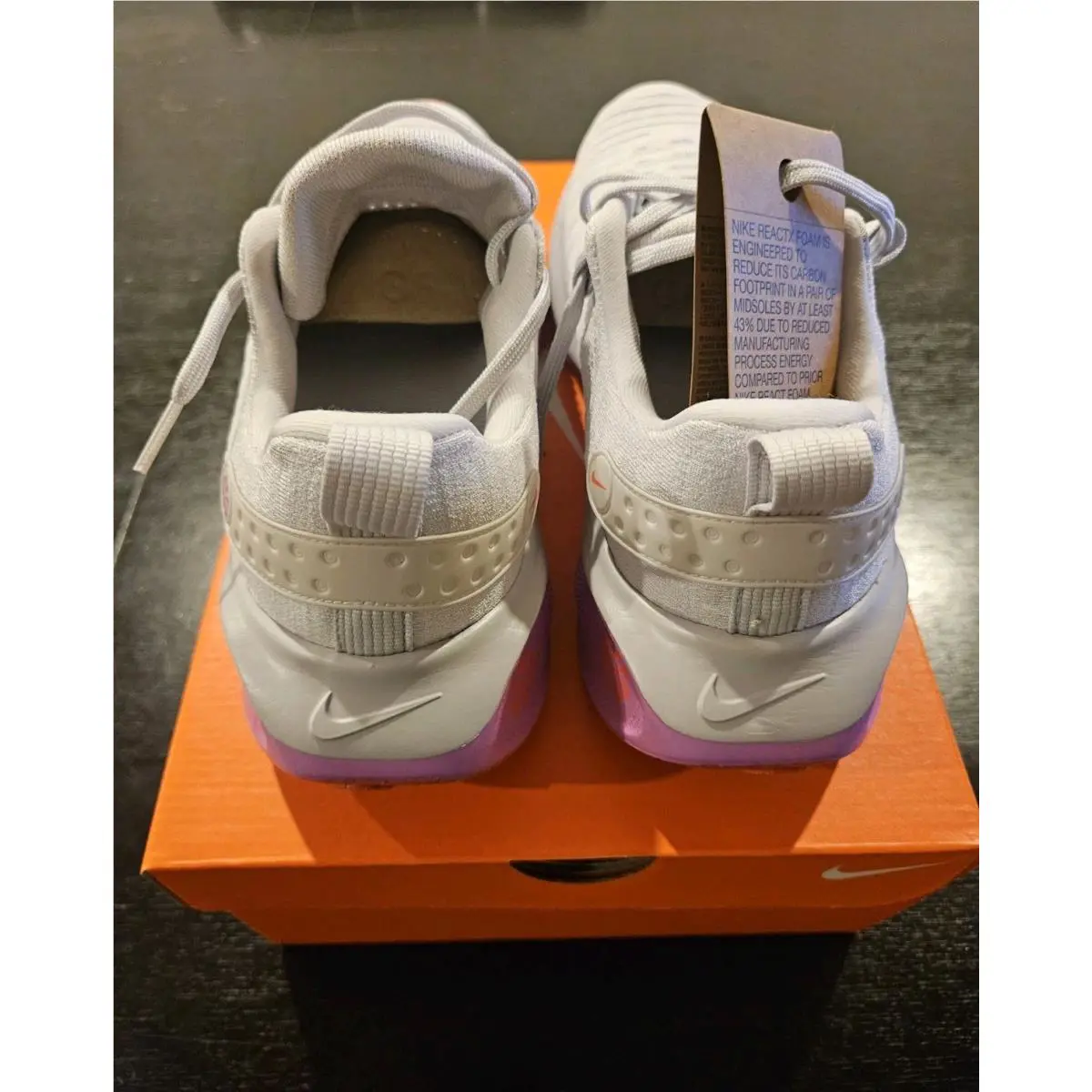 Nike shoes - Nike ReactX Infinity Run 4 - DH2665-011 - Vast Grey/Bright Crimson (UPC: 197602148893) 2