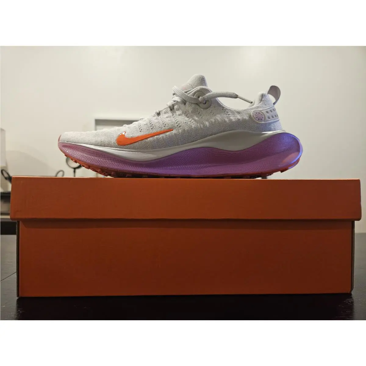 Nike shoes - Nike ReactX Infinity Run 4 - DH2665-011 - Vast Grey/Bright Crimson (UPC: 197602148893) 4