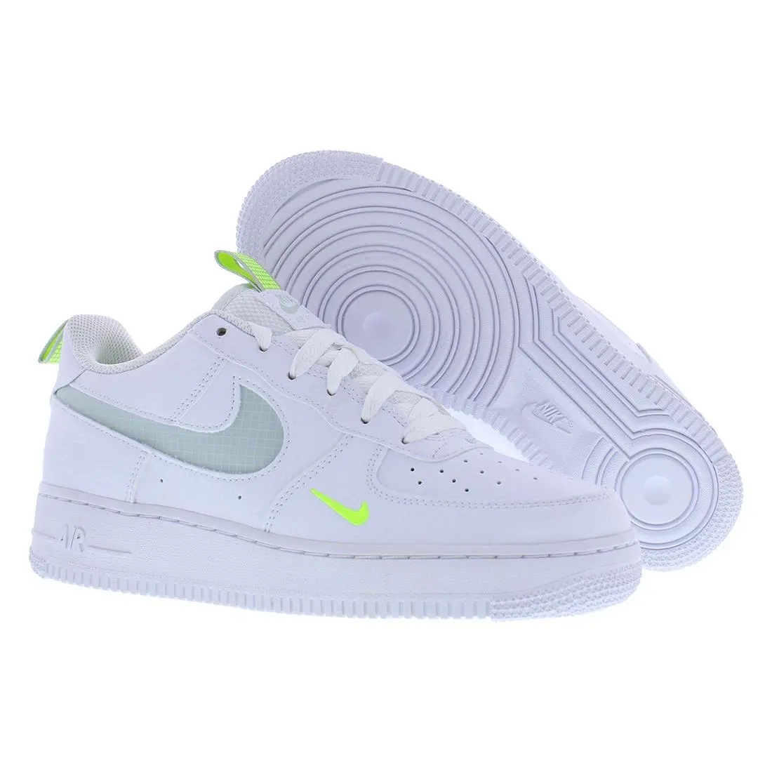 Nike Air Force 1 LV8 Leather GS Girls Shoes Size 3.5 Color: White/light