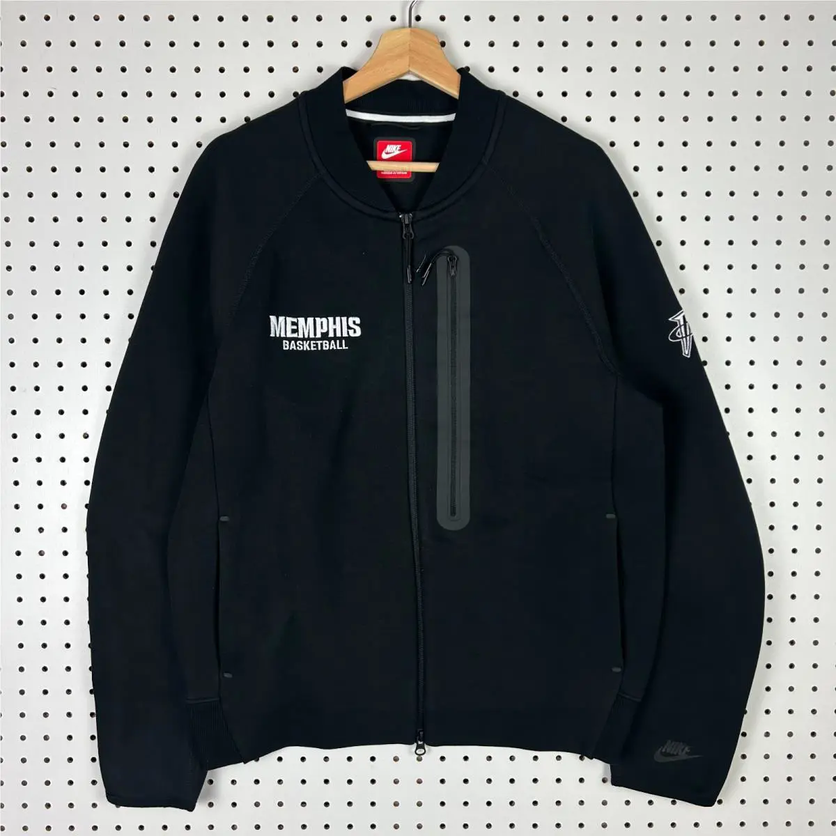 Nike 1 Cent Memphis Tigers Jacket Medium Basketball Full Zip Penny Tech Black