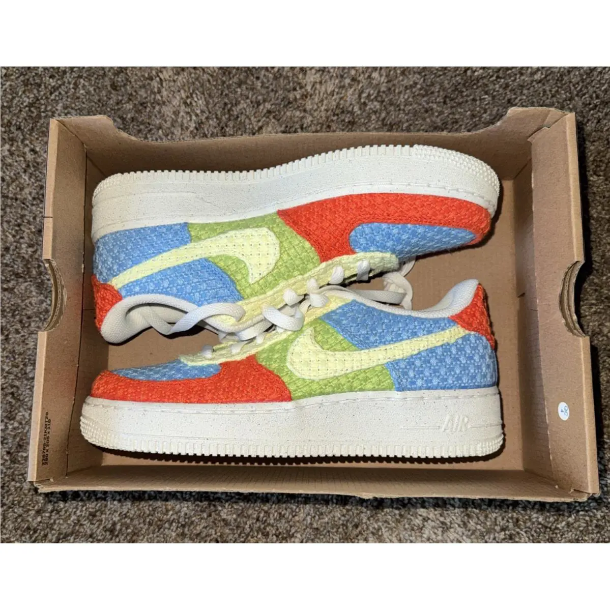 Nike Air Force 1 LV8 NN Gs Blue Citron Tint Sz 6Y-Womens Sz 7.5 DV2192-400
