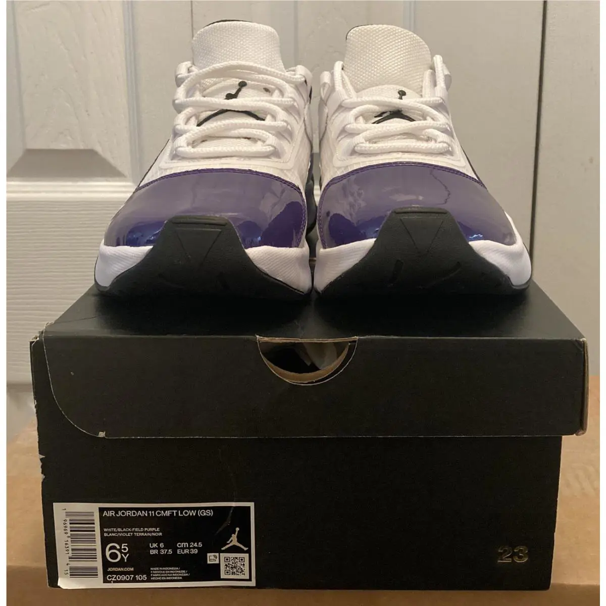 Nike shoes - Air Jordan 11 Low - Air Low - CZ0907-105 - White/Black/Field Purple 1