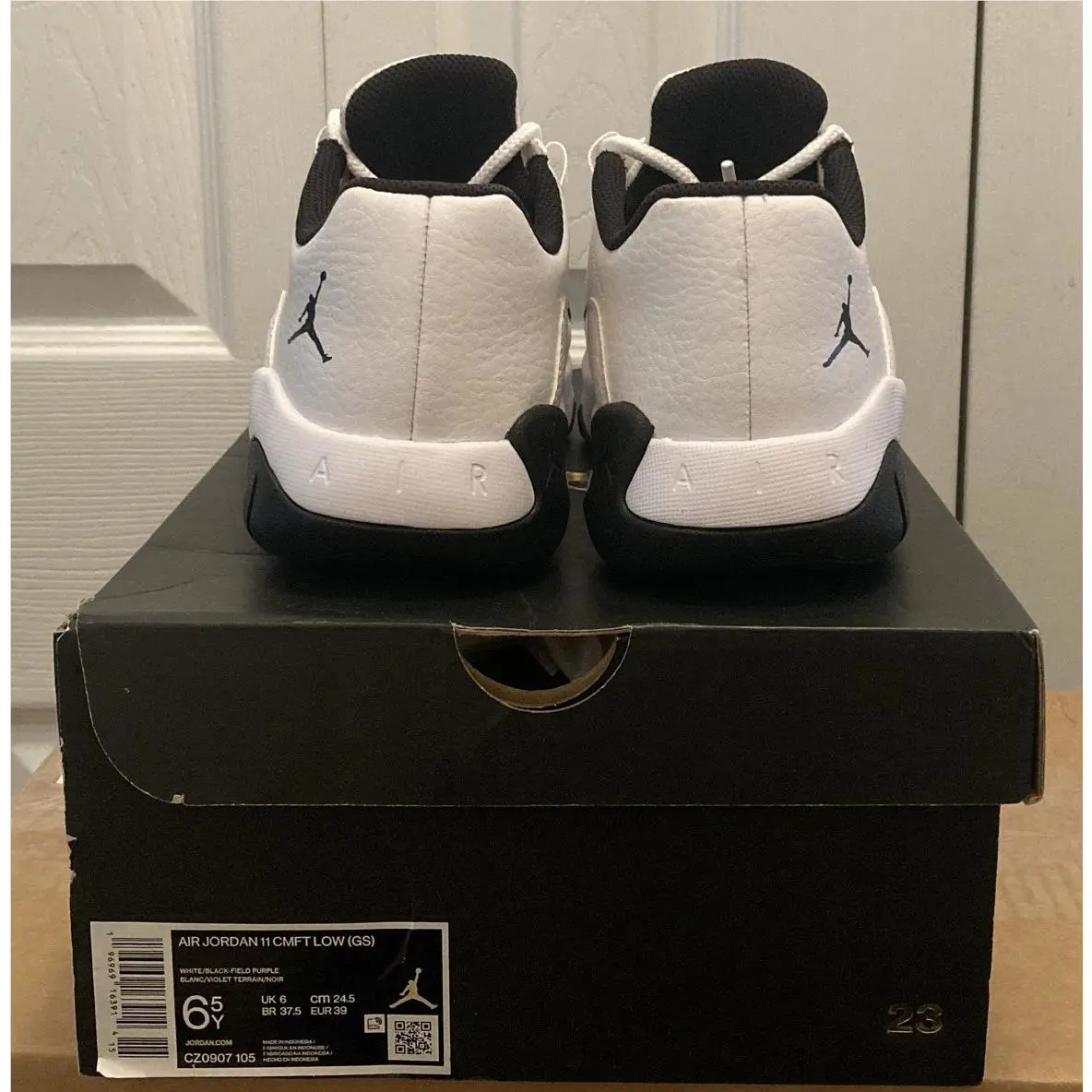 Nike shoes - Air Jordan 11 Low - Air Low - CZ0907-105 - White/Black/Field Purple 2
