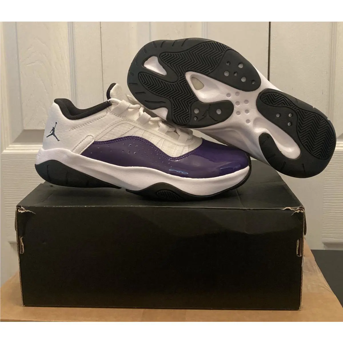 Nike shoes - Air Jordan 11 Low - Air Low - CZ0907-105 - White/Black/Field Purple 5