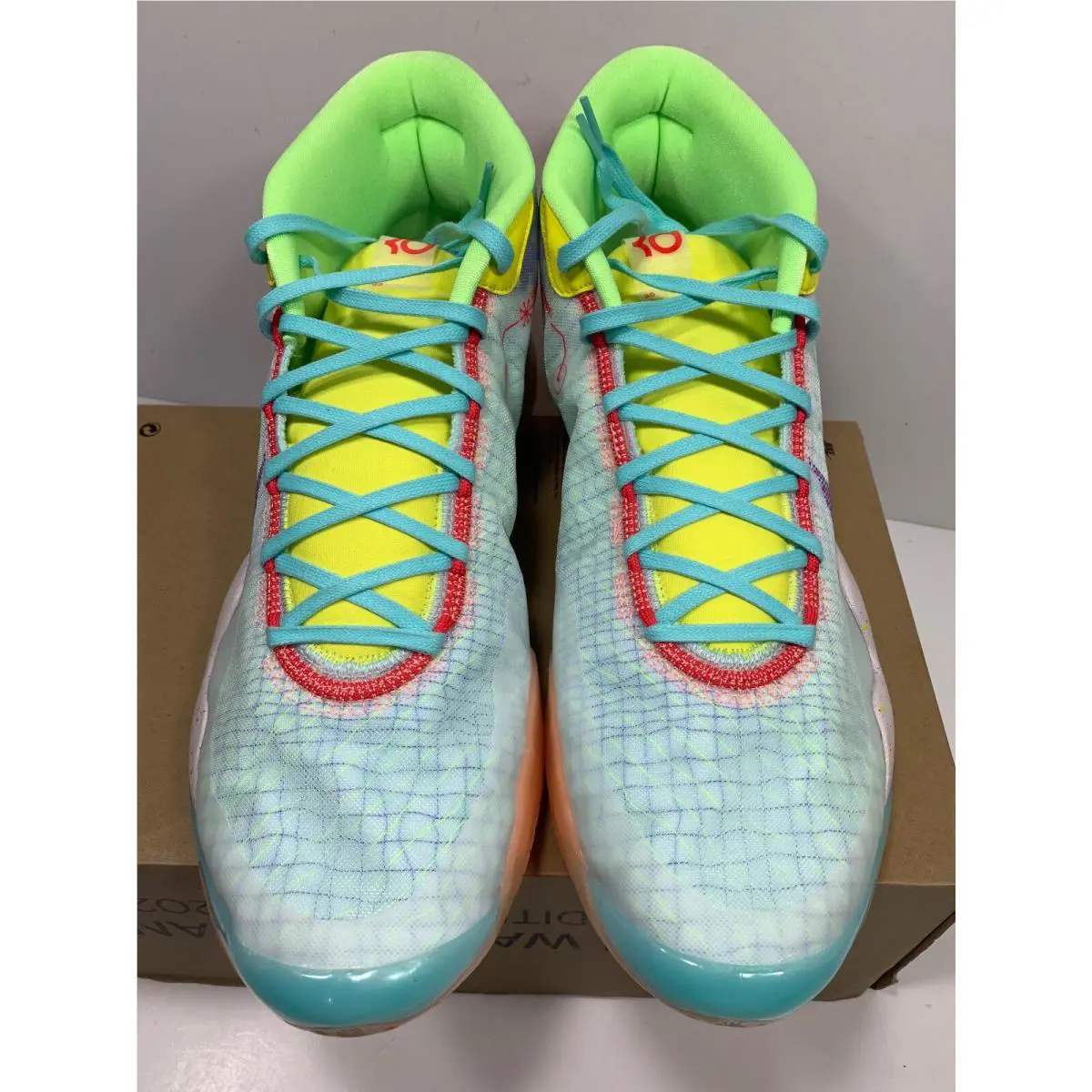 Nike shoes - ZOOM KD 12 NRG - ZOOM NRG - CK1195-300 - TEAL TINT / RED ORBIT - PHOTO BLUE (UPC: 193150897764) 2