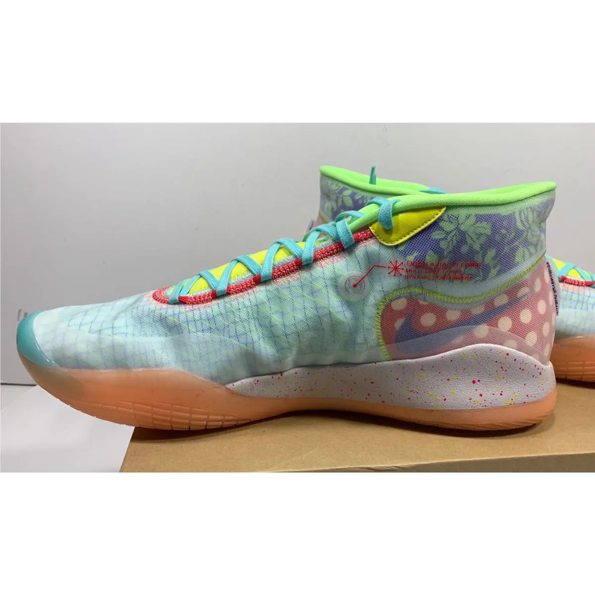 Nike shoes - ZOOM KD 12 NRG - ZOOM NRG - CK1195-300 - TEAL TINT / RED ORBIT - PHOTO BLUE (UPC: 193150897764) 4