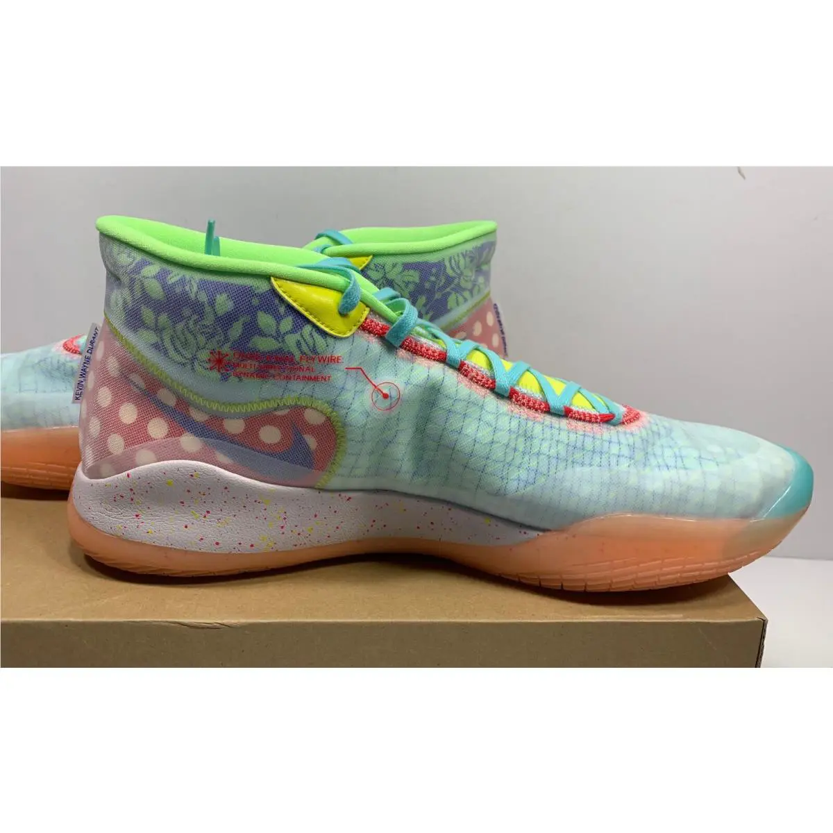 Nike shoes - ZOOM KD 12 NRG - ZOOM NRG - CK1195-300 - TEAL TINT / RED ORBIT - PHOTO BLUE (UPC: 193150897764) 5