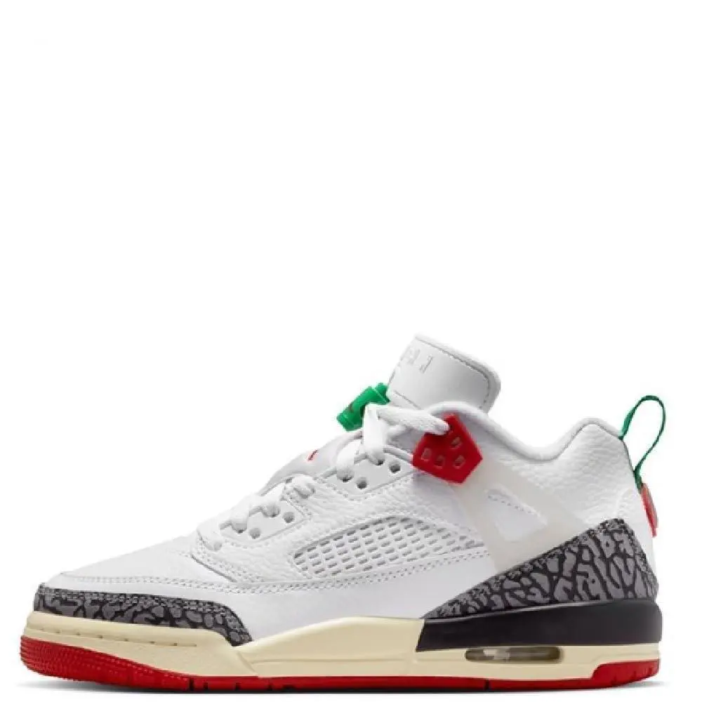 Jordan Spizike Low Big Kids` Shoes White/coconut Milk/black/varsity Red - White/Coconut Milk/Black/Varsity Red