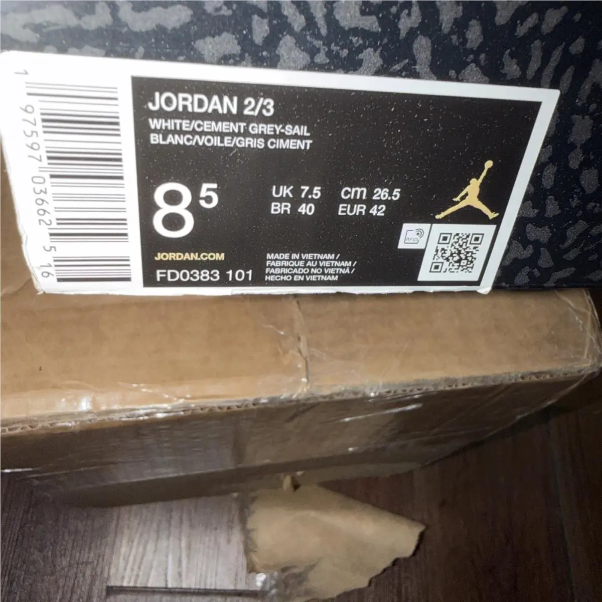 Nike shoes - Air Jordan 2/3 - Air - FD0383-101 - Gray (UPC: 197597027265) 3