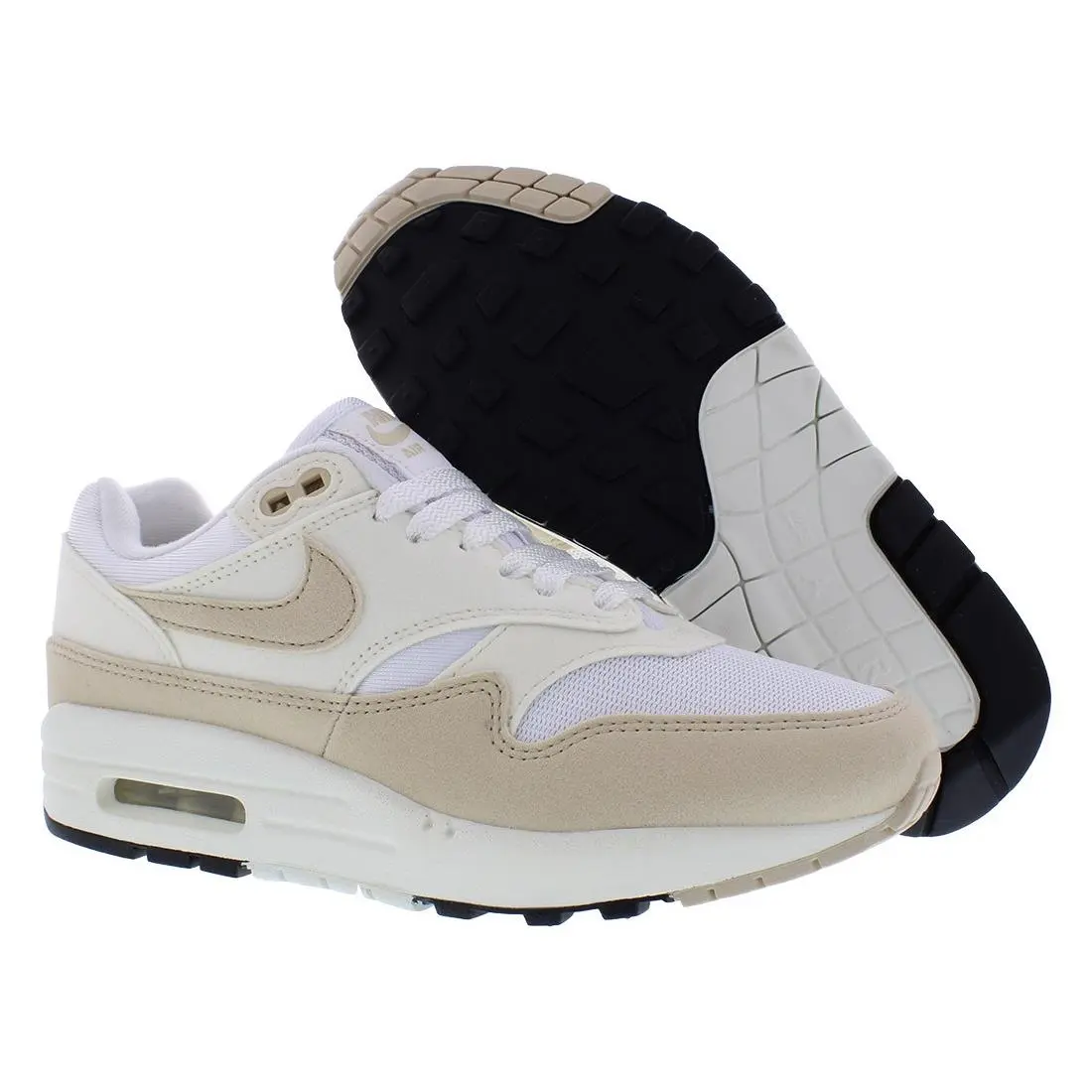 Nike Air Max 1 Womens Shoes Size 10 Color: Pale Ivory/sanddrift/white