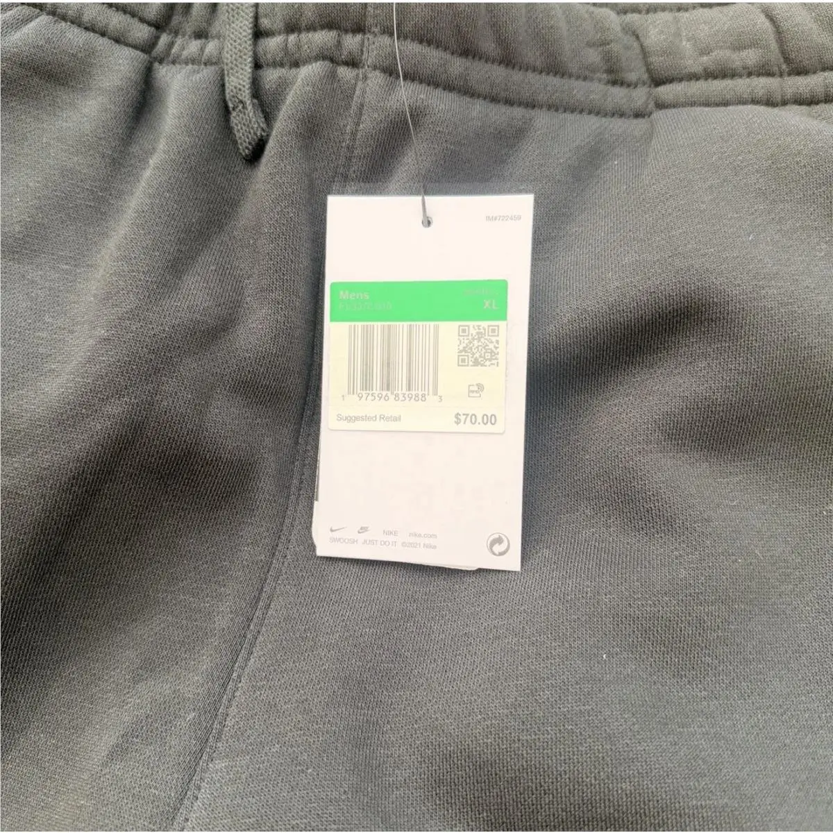 Nike clothing - Tech Fleece - Tech Fleece - FV3370-010 - Green, Manufacturer: Black/Clover Green/White (UPC: 197596630886) 3
