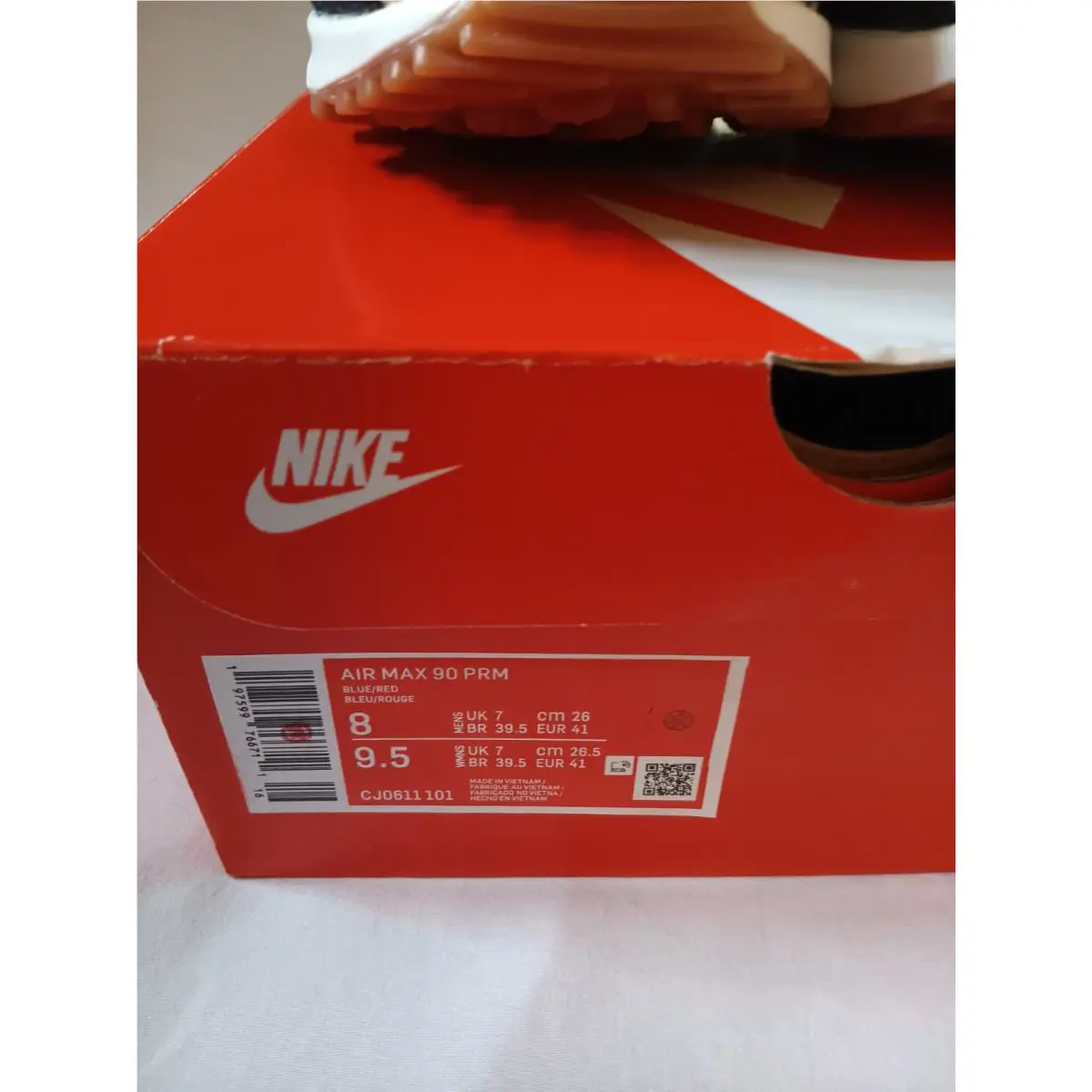Nike shoes - Nike Air Max 90 - Air Max - CJ0611-101 - Red 5