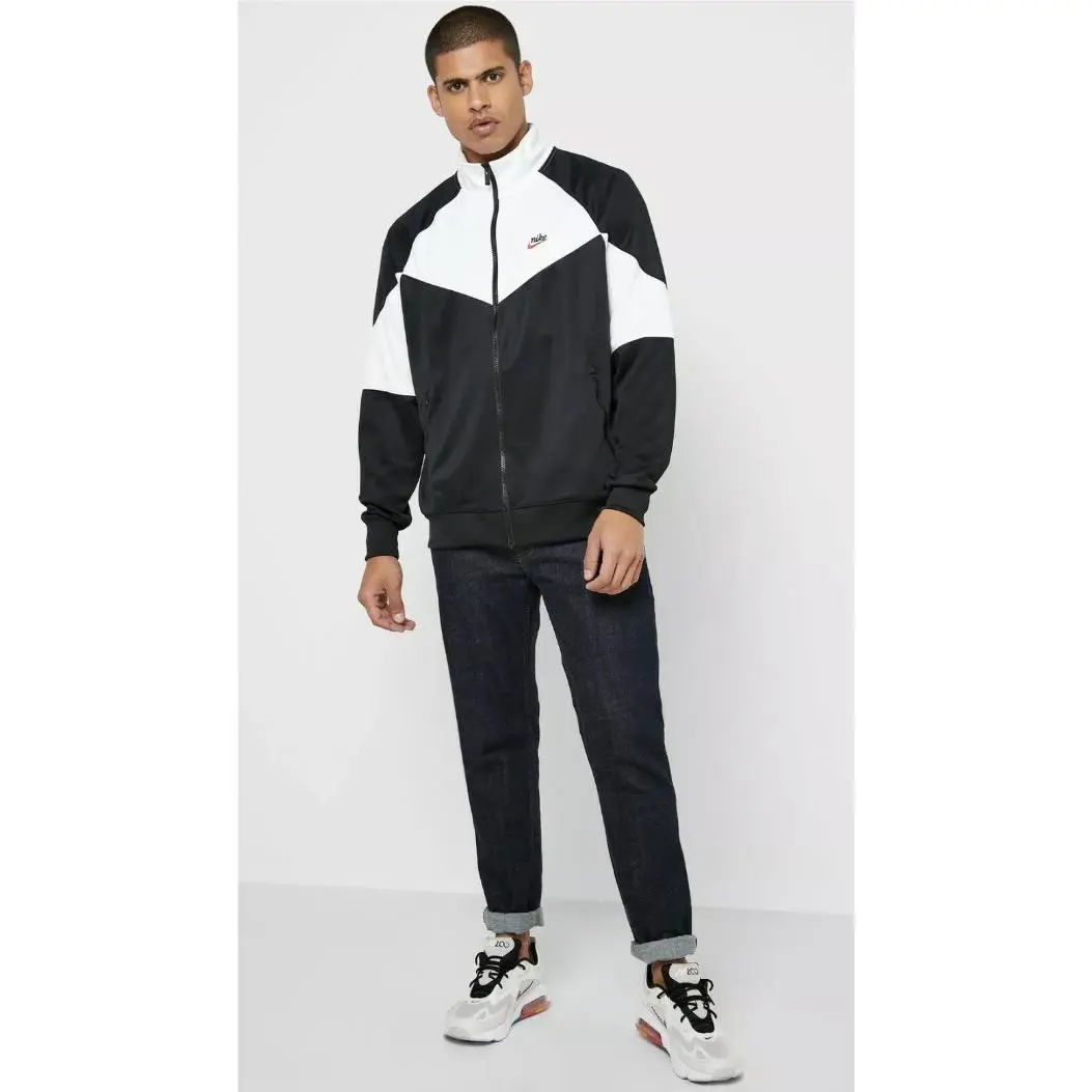 Nike clothing - Sportswear Heritage Windrunner - Sportswear Heritage Windrunner - BV2625010 - Black, White (UPC: 0193147701432) 2