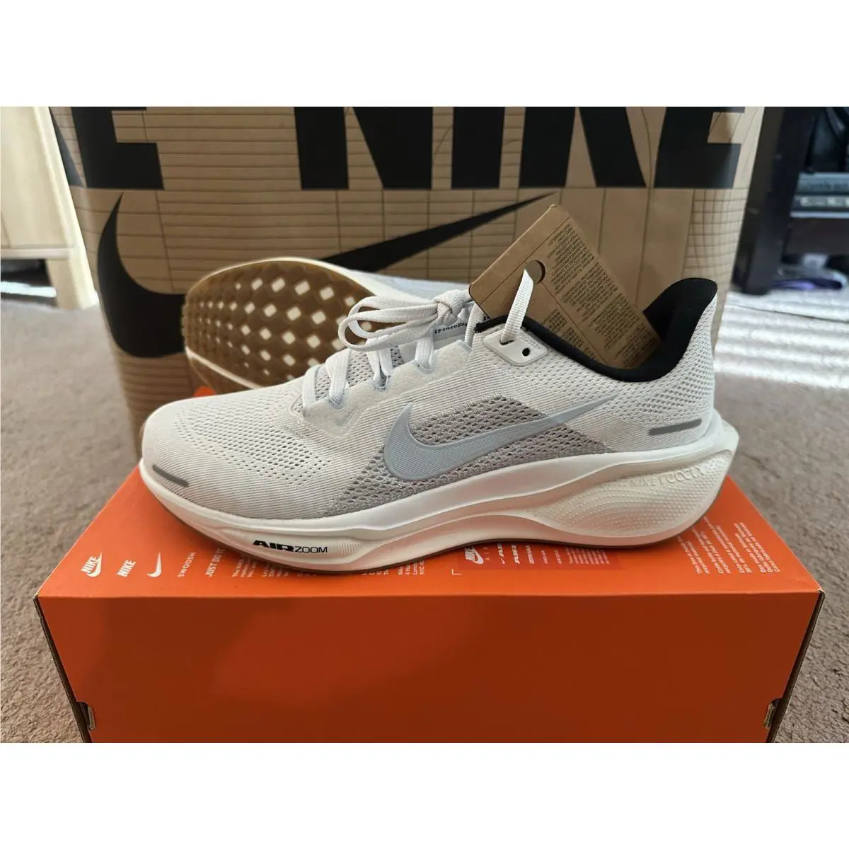 Nike Air Zoom Pegasus 41 White Sail Blue Tint Women`s 9.5/Men 8 FD2723-112