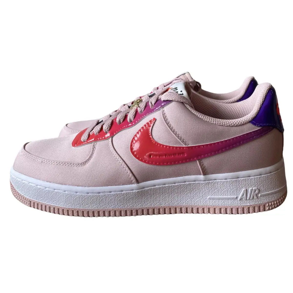 Nike Air Force 1 ID By You Custom Rose White Shoes DQ1245-991 - Women`s Size 9.5